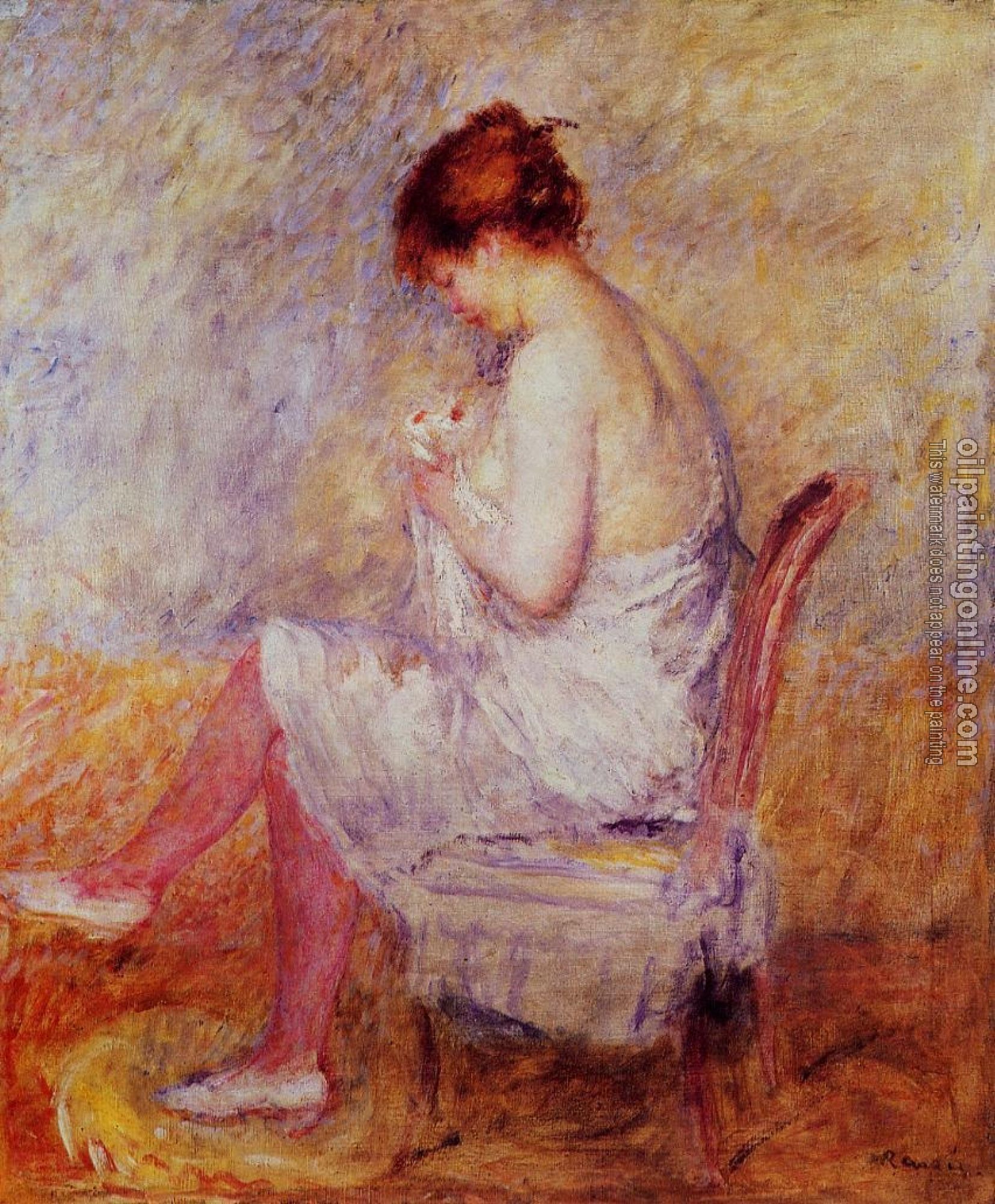 Renoir, Pierre Auguste - Woman in a Chemise